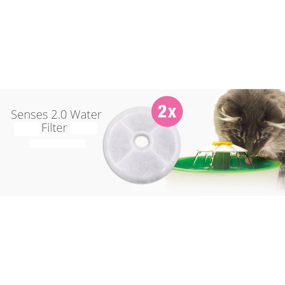 Catit 2.0 Triple-Action Carbon Filters for Catit Flower Fountain - 2 pack image 1