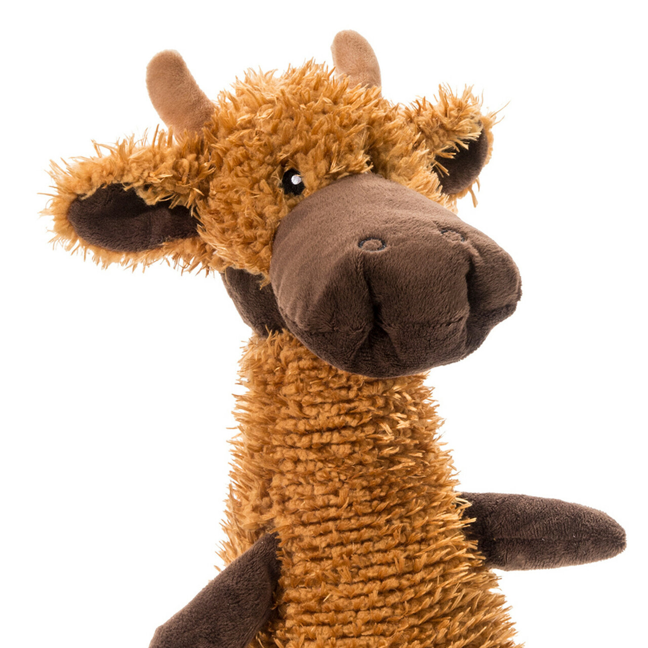 Charming Pet Scruffles Textured Squeaker Dog Toy - Moose - Large image 1