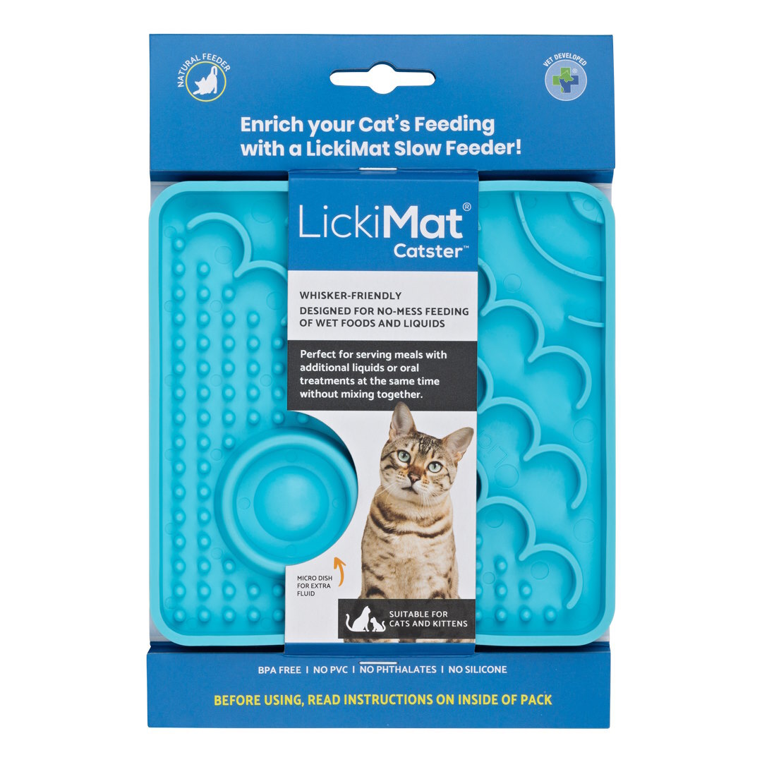 Lickimat Catster Slow Food Bowl Anti-Anxiety Mat for Cats image 1