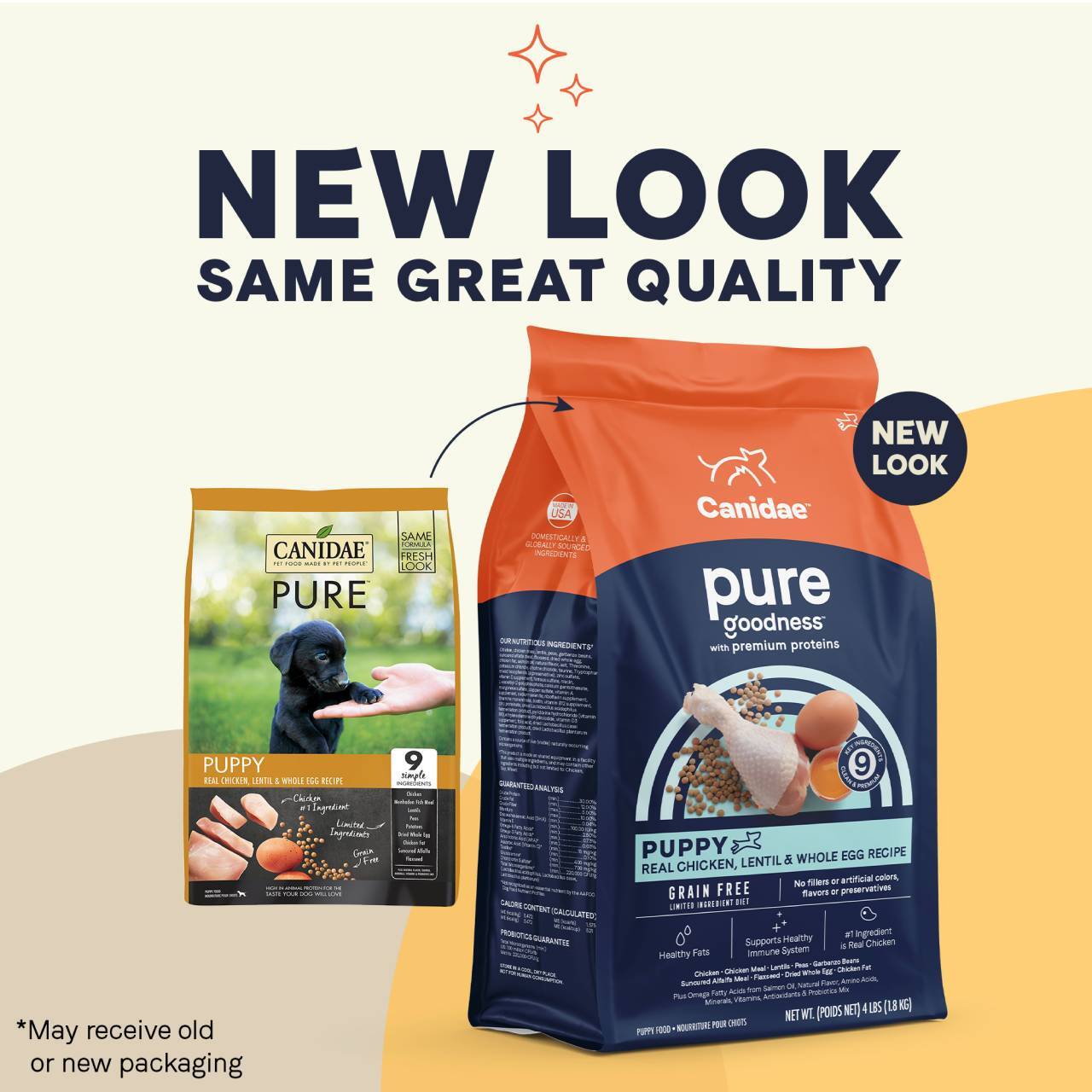 CANIDAE PURE Foundations Puppy Grain Free Formula with Fresh Chicken Dry Dog Food 1.8kg image 1