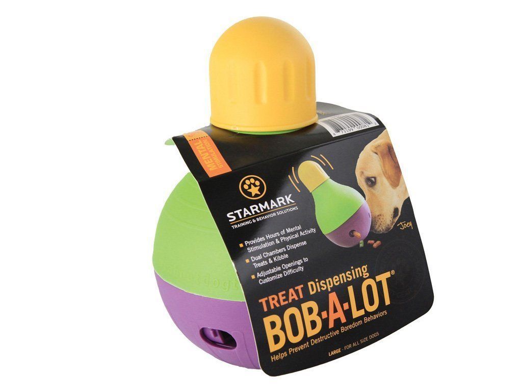 Starmark Bob a Lot Interactive Treat Dispenser Dog Toy - Large image 1
