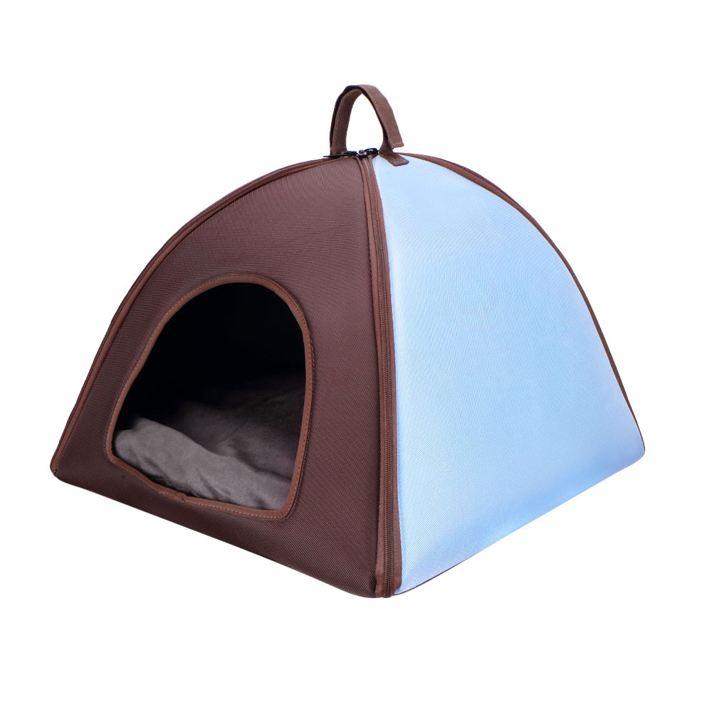 Ibiyaya Little Dome Plush Pet Tent Cave Bed for Cats and Small Dogs image 1