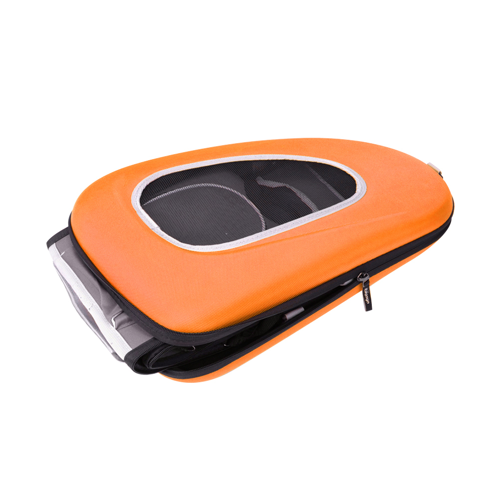 Ibiyaya EVA Pet Carrier/Wheeled Carrier Backpack - Tangerine image 1