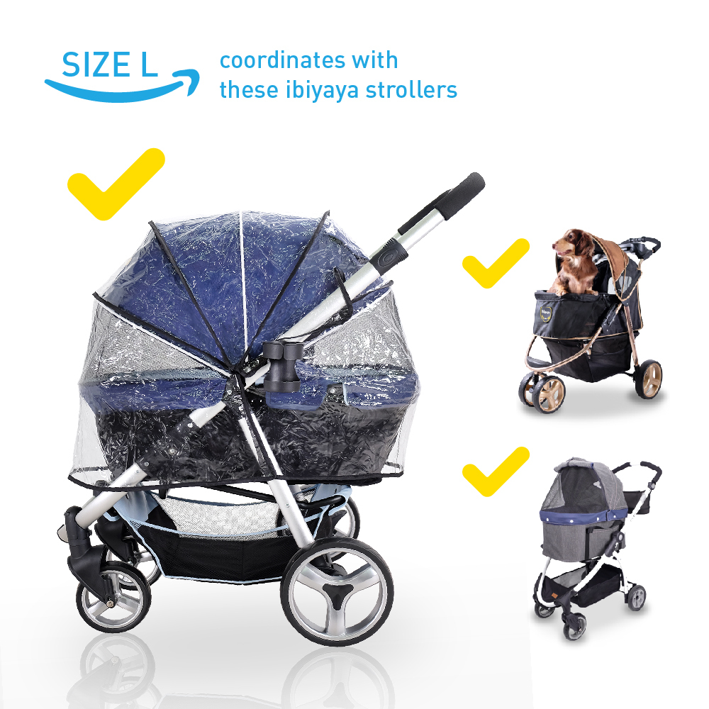 Ibiyaya Universal Raincover for Cleo, Monarch, Gentle Giant Strollers image 1