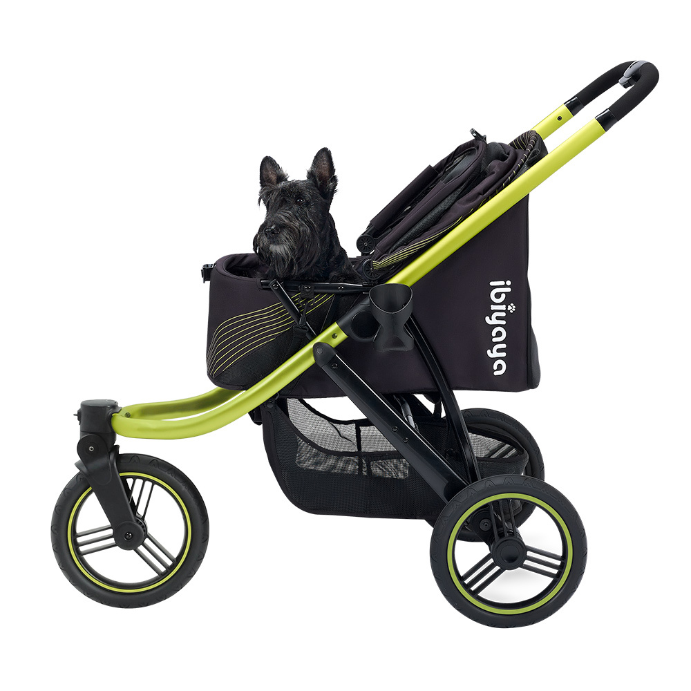 Ibiyaya The Beast Pet Jogger Stroller for dogs up to 25kg - Jet Black image 1
