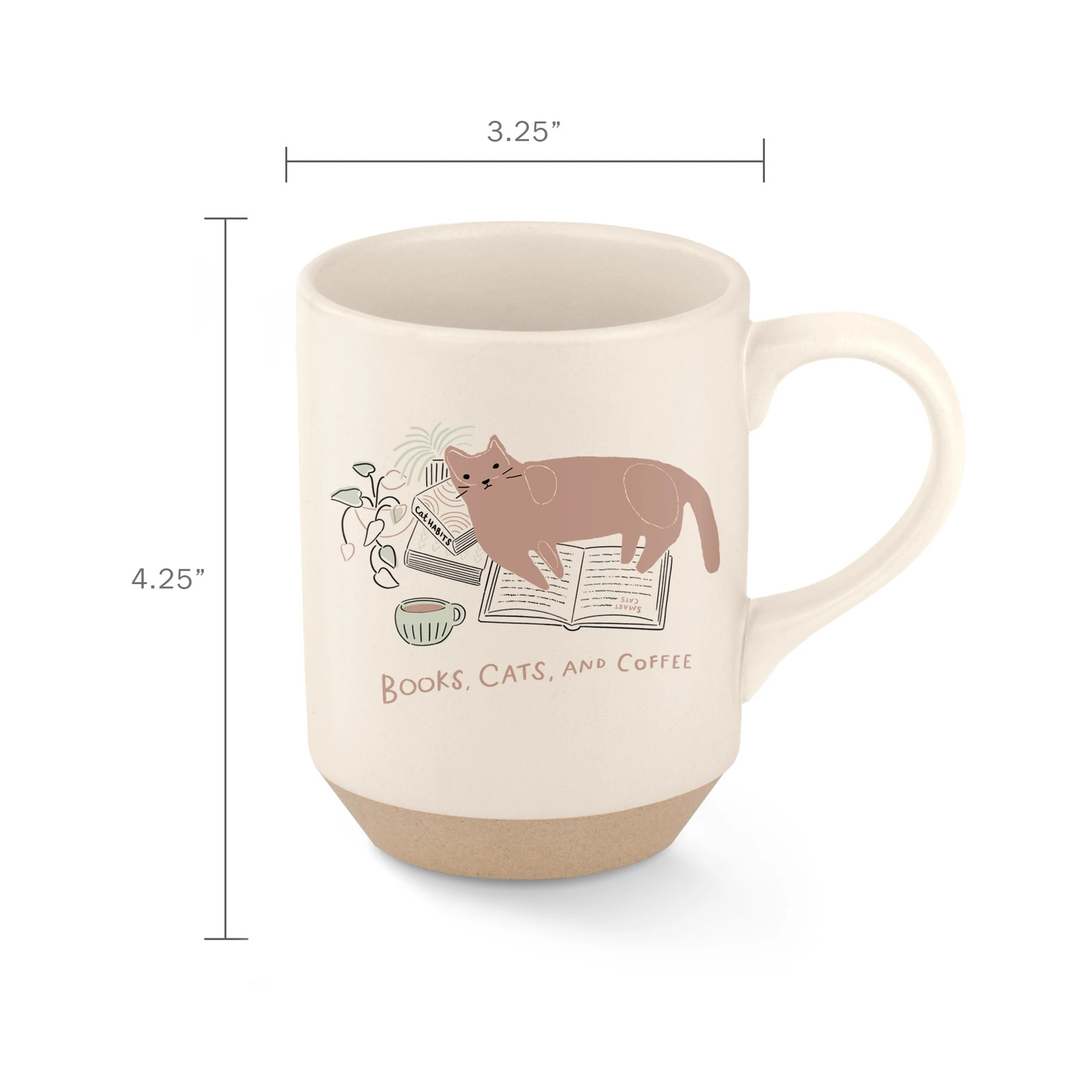 Fringe Studio Stoneware Tea or Coffee Mug - Cat & New York Times image 1