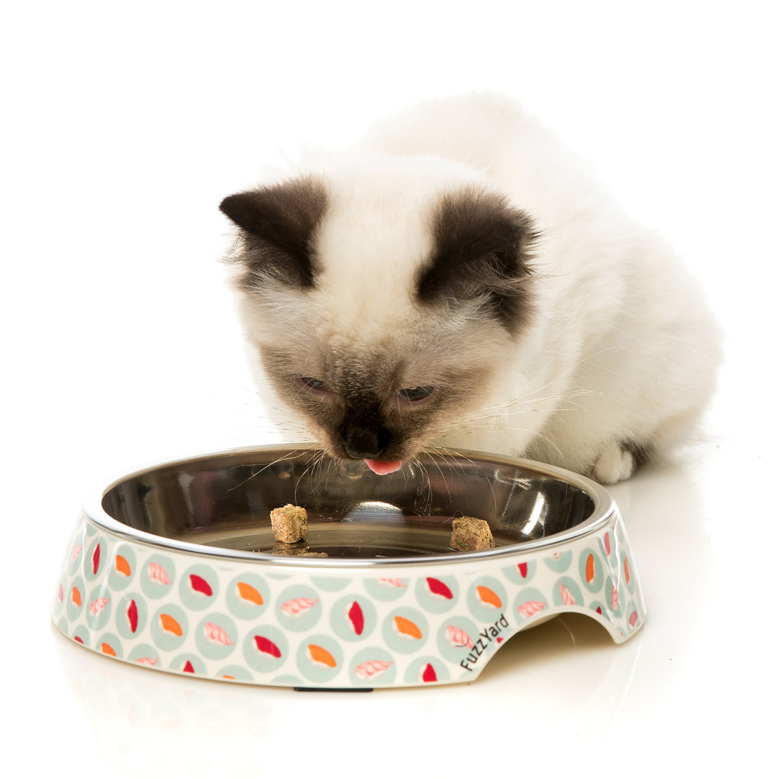 Fuzzyard "Sushi Delight" Wide & Shallow Cat Bowl Eliminate Whisker