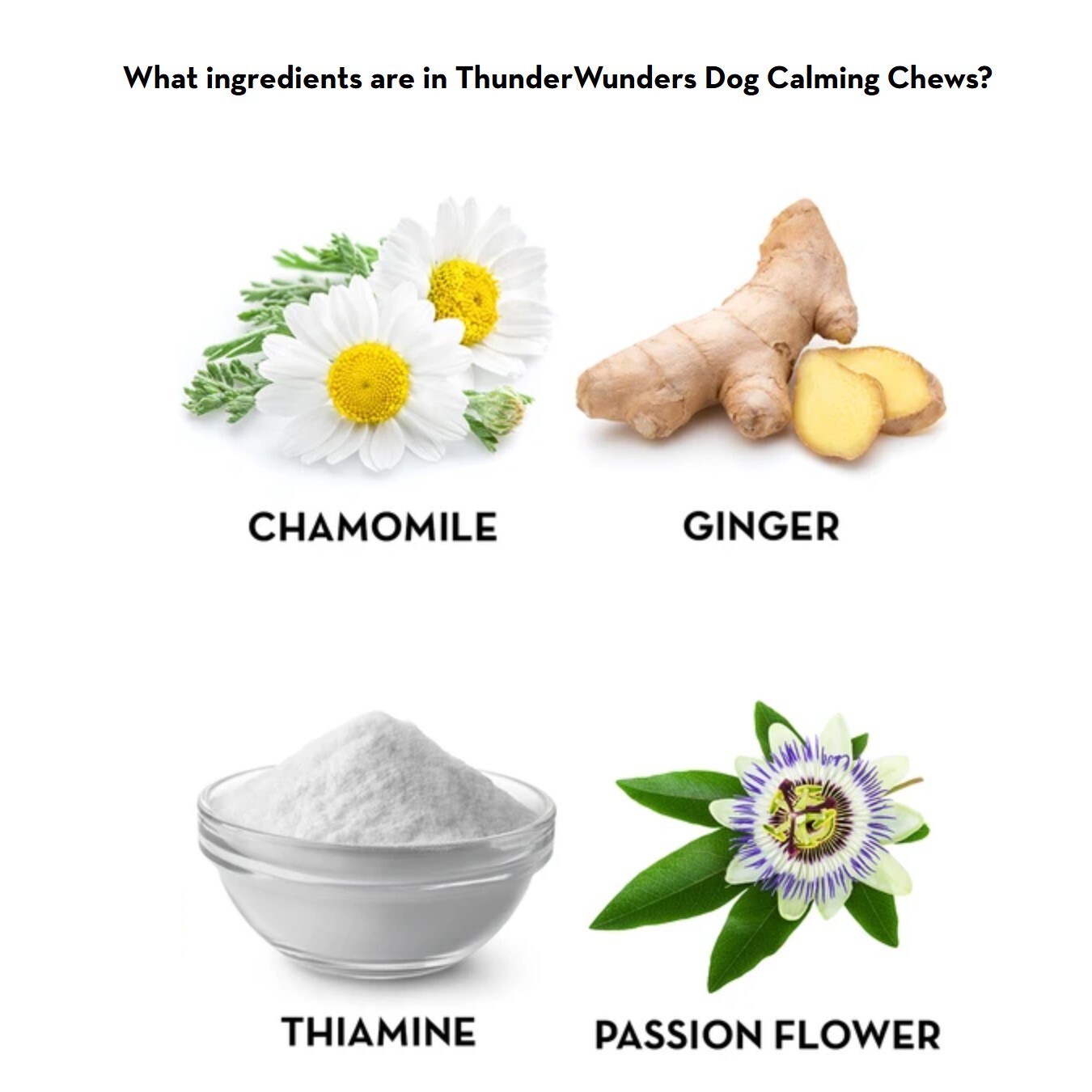 Thunderwunders Calming Chews for Stressed and Anxious Dogs 125g image 1