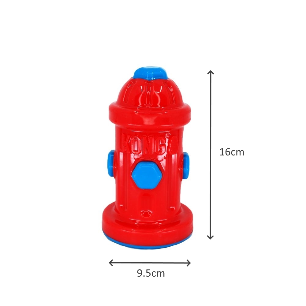 3 x KONG Eon Fire Hydrant Floating Squeaker Dg Toy image 1
