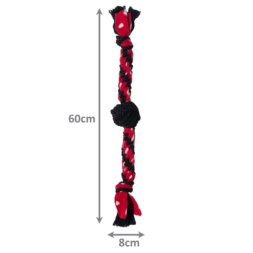 KONG Signature Rope Extra Large Dual Tug with Mega Knot Tug Dog Toy - 3 Unit/s image 1