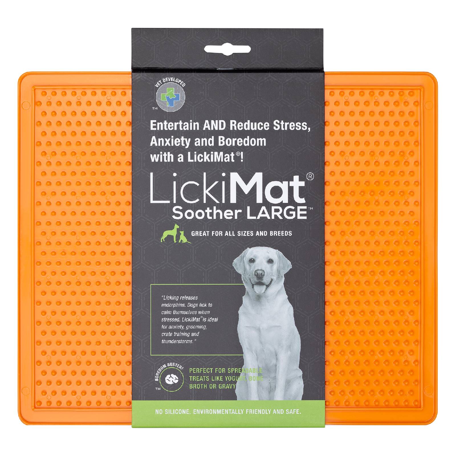 Lickimat Soother Slow Food Licking Mat for Cats & Dogs X-Large image 1