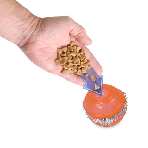 Omega Paw Tricky Treat Ball Treat & Food Dispensing Cat Toy image 1
