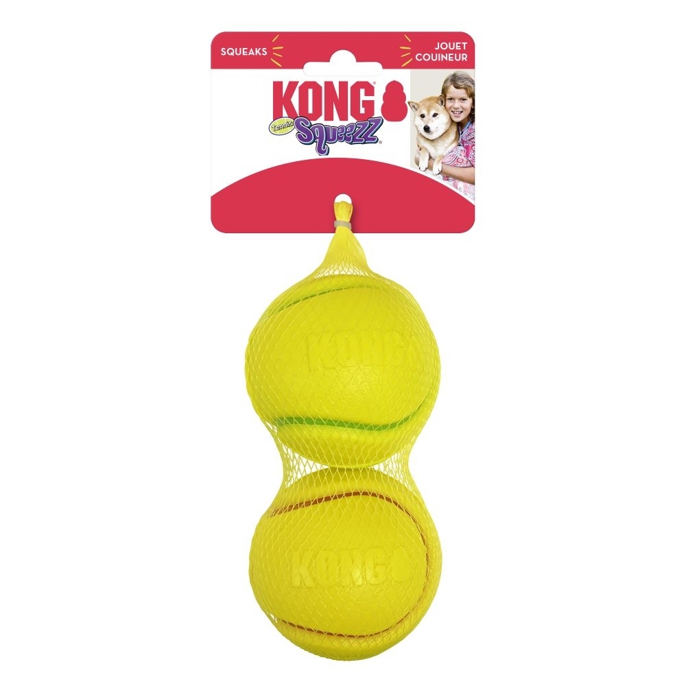 KONG Squeezz Durable Non-Tox Squeaker Ball Dog Toy image 1