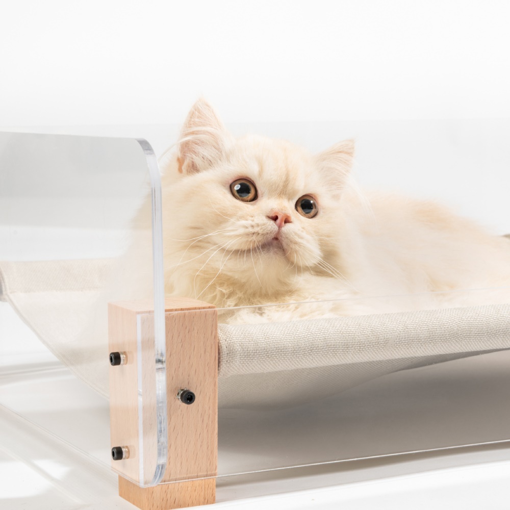 Pidan Sound Sleep Modern Hammock-Style Cat Bed with Bonus Scratch Pad image 1