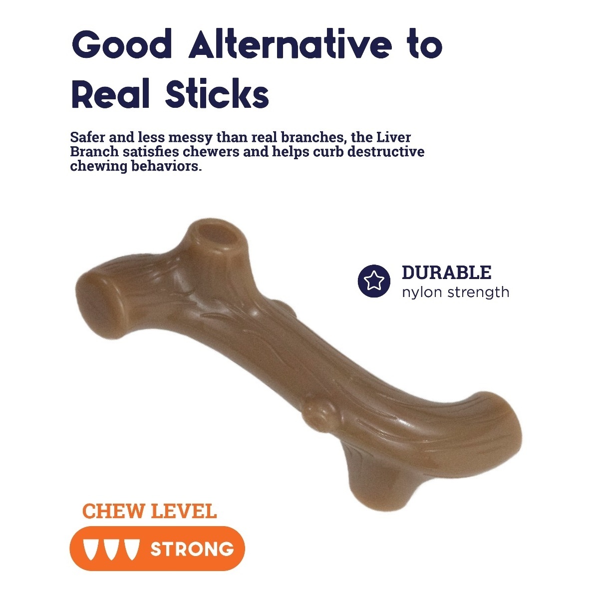Petstages Liver Branch Flavoured Chew Stick for Dogs image 1