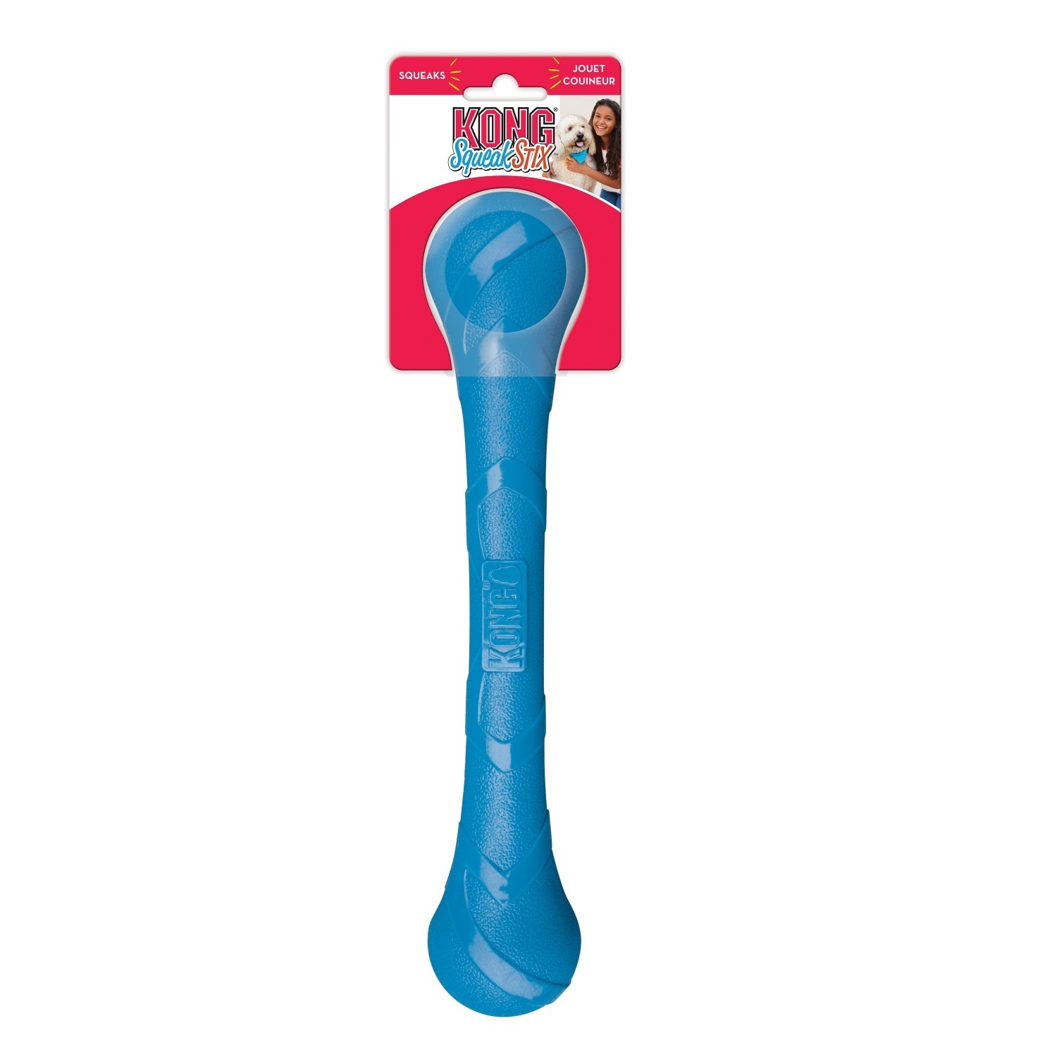 KONG Squeakstix - Toss and Fetch Squeaker Safe Stick Dog Toy - Medium - 3 Unit/s image 1
