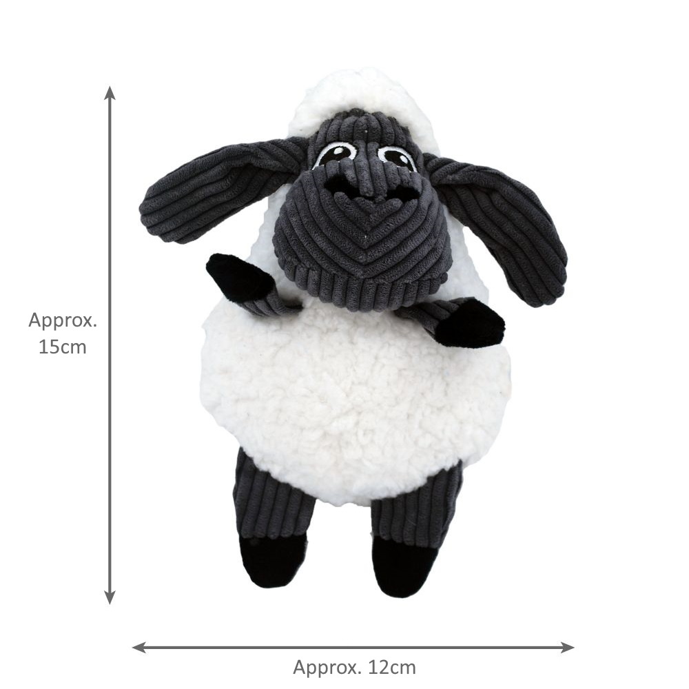 3 x KONG Sherps Plush Squeaker Dog Toy - Floofs Sheep image 1