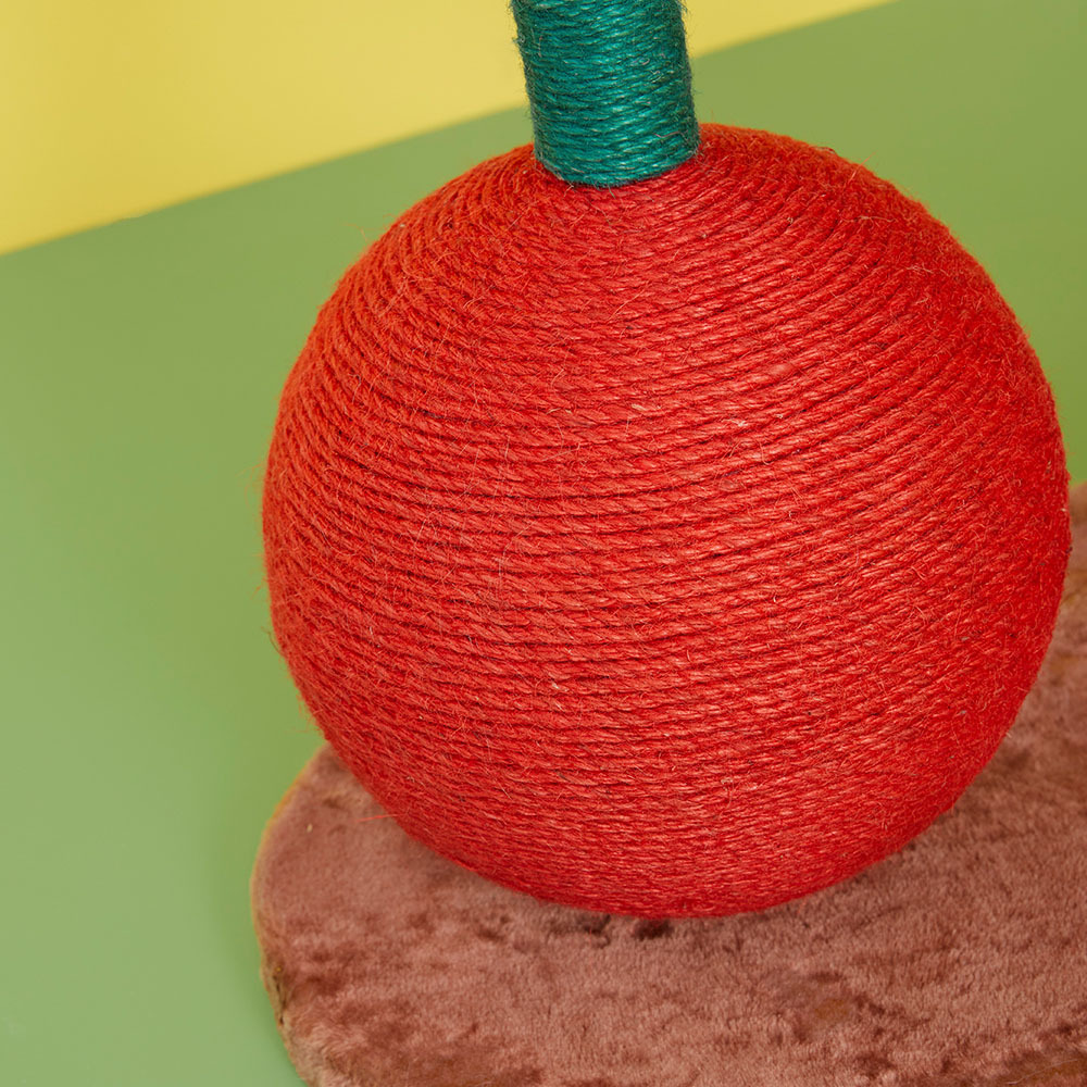 Vetreska Handmade Single Cherry Cat Scratching Post