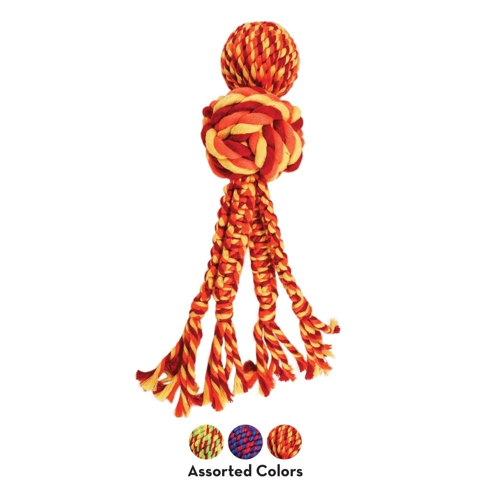 KONG Wubba Weaves Tug Rope Toy for Dogs in Assorted Colours - X-Large - 3 Unit/s image 1