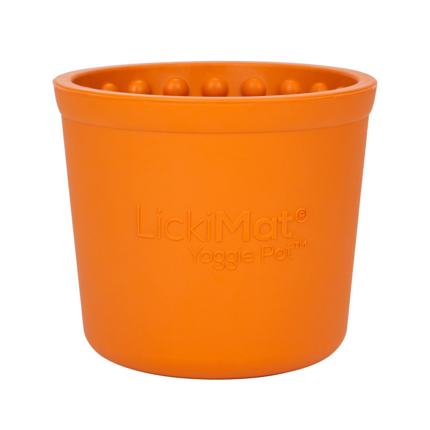 Lickimat Yoggie Pot Slow Feeder Dog Bowl for Wet & Dry Food image 1