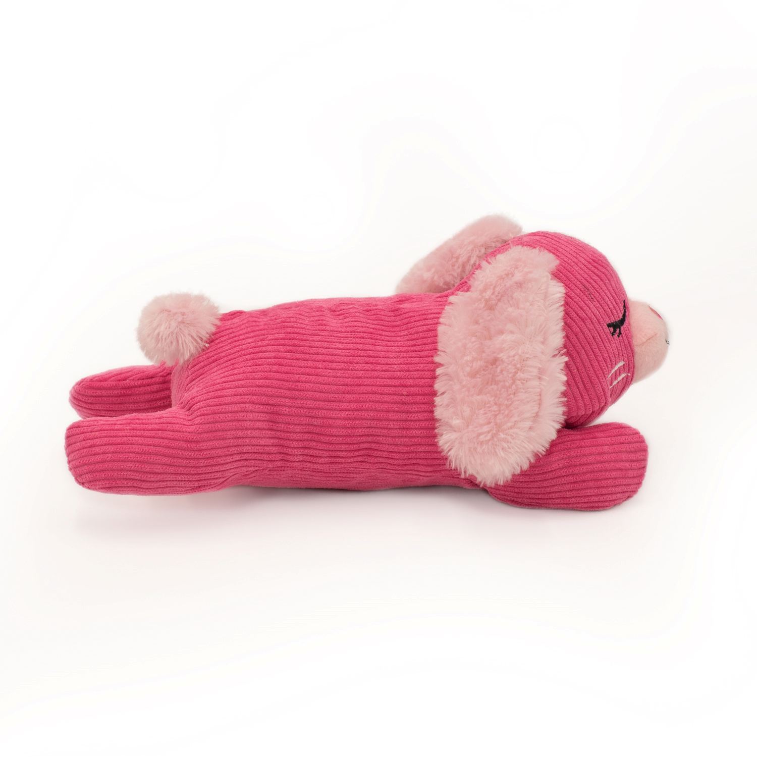 Zippy Paws Snooziez with Silent Shhhqueaker Plush Dog Toy - Bunny  image 1