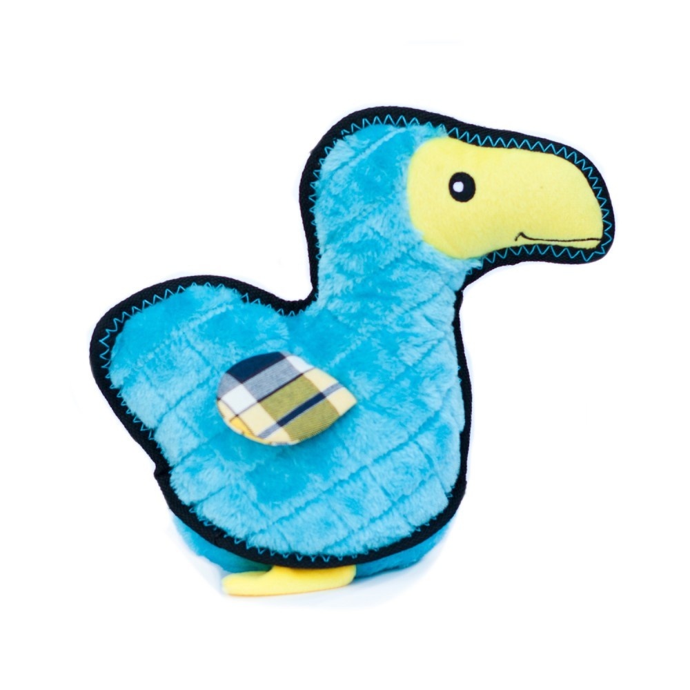 Zippy Paws Grunterz Plush Z-Stitch Dog Toy - Dodo the Dodo Bird image 1
