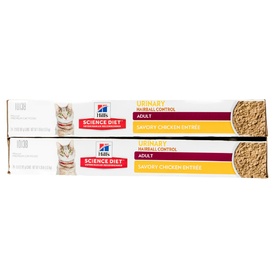 Hills Science Diet Adult Urinary Hairball Control Cat Food 82g x 24 Cans image 1