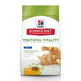 Hills Science Diet Adult 7+ Youthful Vitality Dry Cat Food 2.72kg image 1