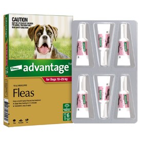 Advantage Spot-On Flea Control Treatment for Dogs 10-25kg - 6-Pack image 1