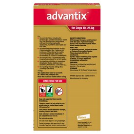 Advantix Spot-On Flea & Tick Control Treatment for Dogs 10-25kg - 3-Pack image 1