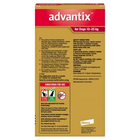Advantix Spot-On Flea & Tick Control Treatment for Dogs 10-25kg - 6-Pack image 1