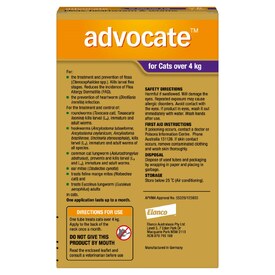 Advocate Spot-On Flea & Worm Control for Cats over 4kg - 6 Pack image 1