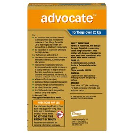 Advocate Spot-On Flea & Worm Control for Dogs over 25kg - 6-pack image 1