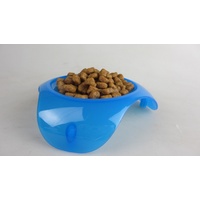 Shallow Blue Cat Food Dish by Smart Cat [Size: Large] [Colour: White/Blue] image 1