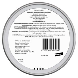 Seresto Flea Collar for Cats and Kittens - Lasts up to 8 Months image 1