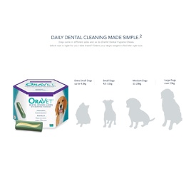Oravet Plaque & Tartar Control Chews for Extra Small Dogs up to 4.5kg - 28-pack image 1