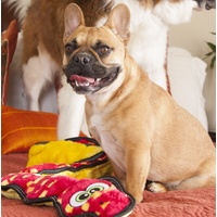 Outward Hound Tough Seamz 6-Squeaker Snake Dog Toy with No Stuffing image 1