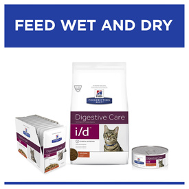 Hills Prescription Diet i/d Digestive Health Support Chicken & Vegetable Stew Cat Food 82g x 24 Cans image 1