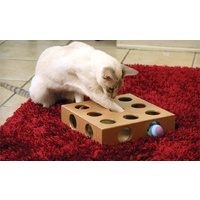 Smart Cat Original Peek-and-Play Interactive Cat Toy Box with Bonus Toys image 1