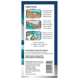 Simple Solution Training Pad Holder with Snap-On Clips to Hold Puppy Pads in Place image 1
