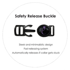 Cattitude Cat Collar with Breakaway Safety Clip & Bell - Geo Mint image 1