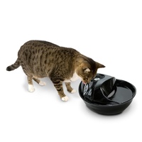 Pioneer Raindrop Ceramic Pet Drinking Fountain 1.7 litre - Black image 1