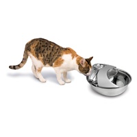 Pioneer Raindrop Stainless Steel Pet Water Fountain 1.6 litres image 1