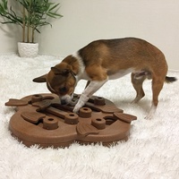 Nina Ottosson Smart Interactive Dog Toy - Dog Hide N Slide in Wooden Composite image 1