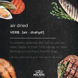 Absolute Holistic Air Dried Grain Free Dog Food Lamb & Duck 1kg - Made in New Zealand image 1