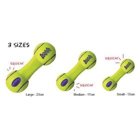 3 x KONG AirDog Squeaker Dumbbell Fetch Dog Toy - Small image 1