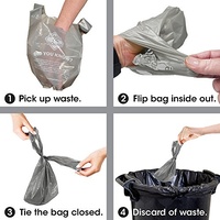 Bags on Board Hand Armor Dog Waste Pick up Bags - Extra Thick Handle Tie Bags - 100 Bags image 1