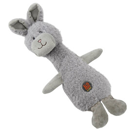 Charming Pet Scruffles Textured Squeaker Dog Toy - Bunny - Small image 1