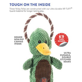 Charming Pet Scrunch Bunch & Squeak Dog Toy - Duck image 1