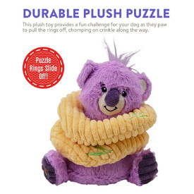 Charming Pet Ringamals Plush Puzzle Dog Toy - Koala image 1